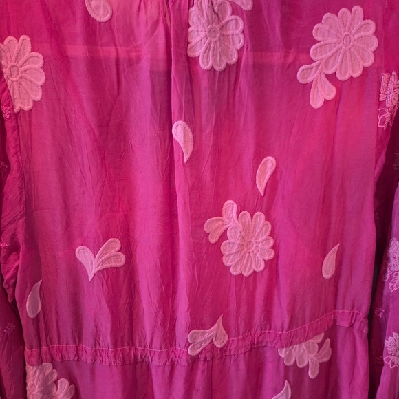 NWT Johnny Was Pink Daisy Leona Floral Maxi Dress Small - Picture 6 of 6
